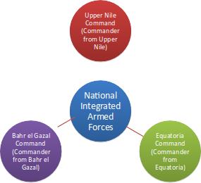 Figure 1: Proposed security arrangements in South Sudan