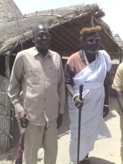 Maj. Gen. Gatluak Deng With H.H the Shilluk King (Rath)