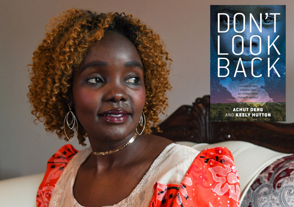 Achut Deng sits for a portrait in her living room on Friday, March 25, 2021, at her home in Sioux Falls (Erin Bormett / Argus Leader)