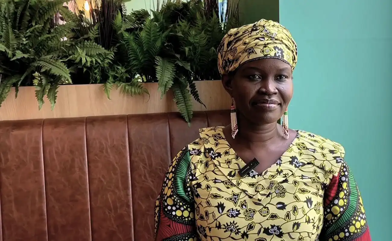 Angelina Nyajima Simon Jial founder and director of Hope Restoration South Sudan Picture Christian Aid