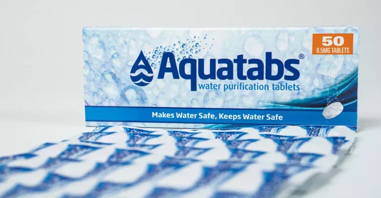 Aquatab water purification tablets