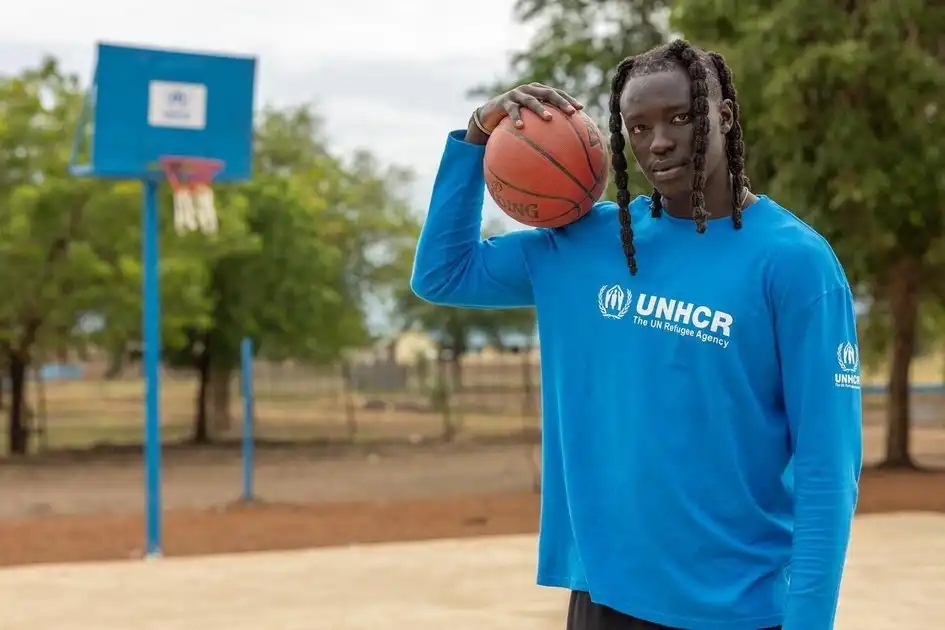 Basketball player Wenyen Gabriel has become UNHCR Goodwill Ambassador (Photo: UNHCR)