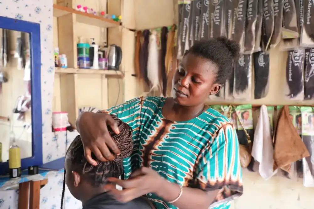 Building a business through hairdressing
