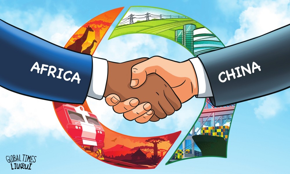 Africa / China Closer cooperation (Illustration: Liu Rui/GT)