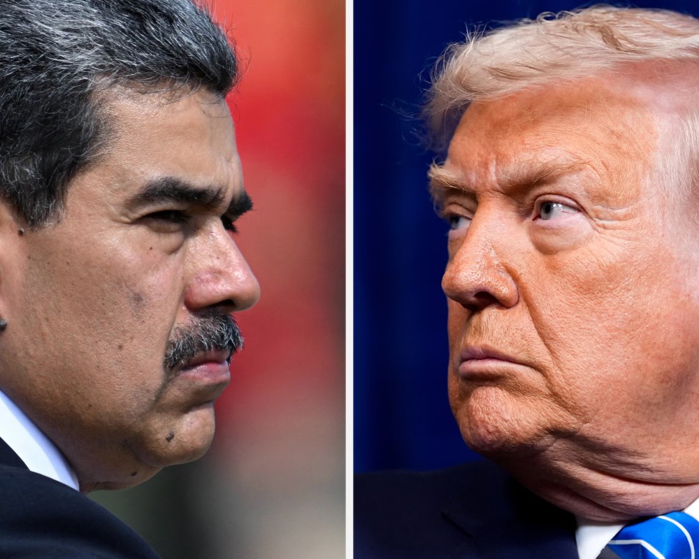 Donald Trump, right, gave Nicolás Maduro an ultimatum in late November to relinquish power, offering him safe passage out of Venezuela (Composite: Getty)