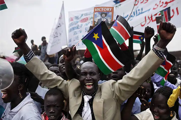 Independence Day celebrations in Juba South Sudan on 9 July (Photograph: Sipa Press / Rex Features)
