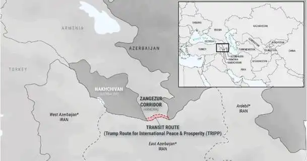 Map The Zangezur Corridor Strategic Link Between Azerbaijan and Armenia
