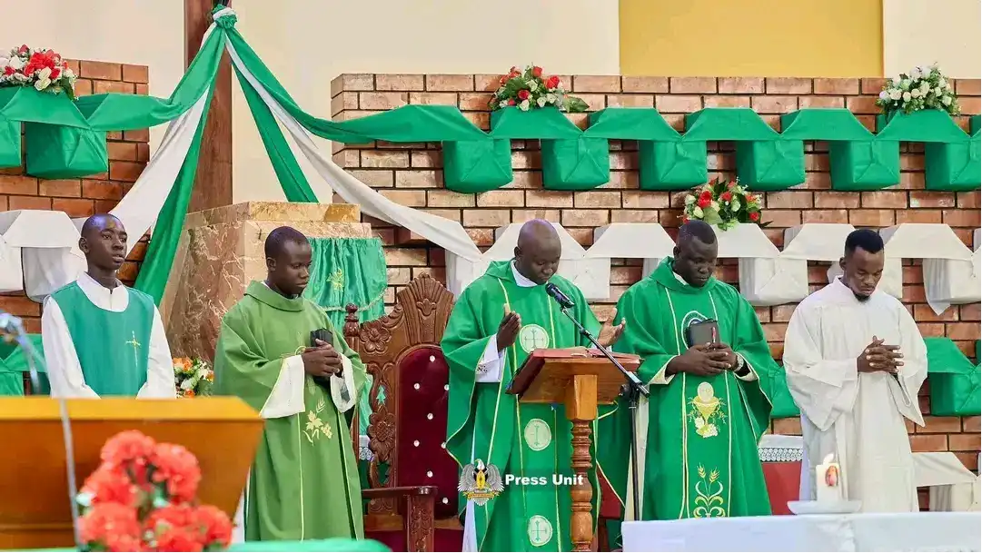 Newly Ordained Priest Celebrates Holy Mass at St Teresa Cathedral in Juba