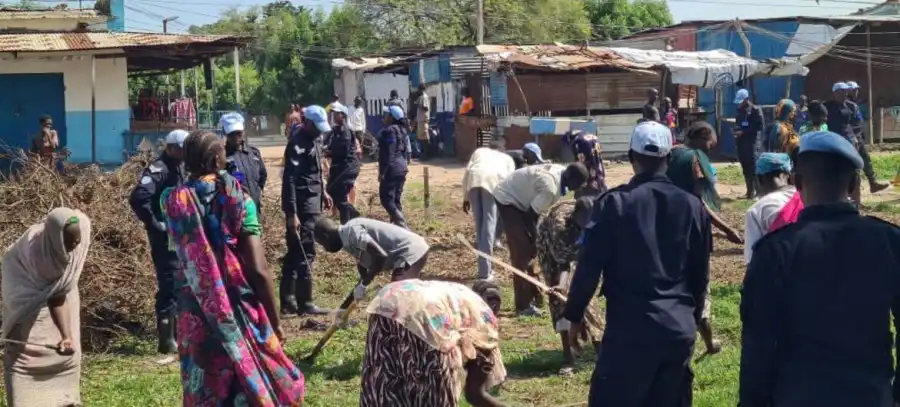 Police officers from the UN peacekeeping mission in South Sudan, UNMISS, continue to work towards protecting communities (© UNMISS)