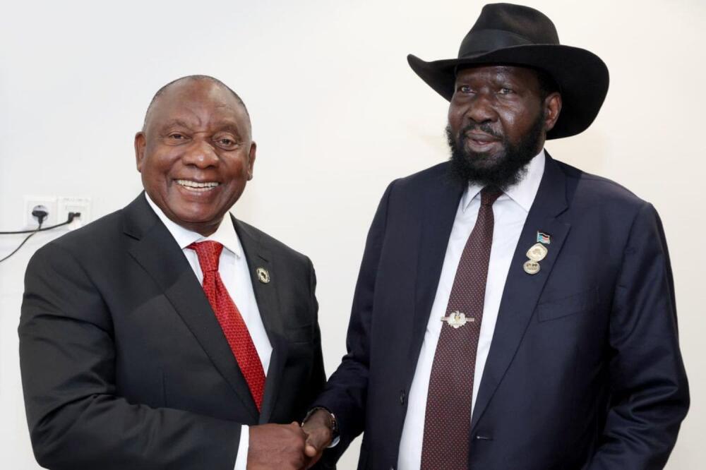 President Cyril Ramaphosa and President Salva Kiir Mayardit of South Sudan (Picture: Presidency)