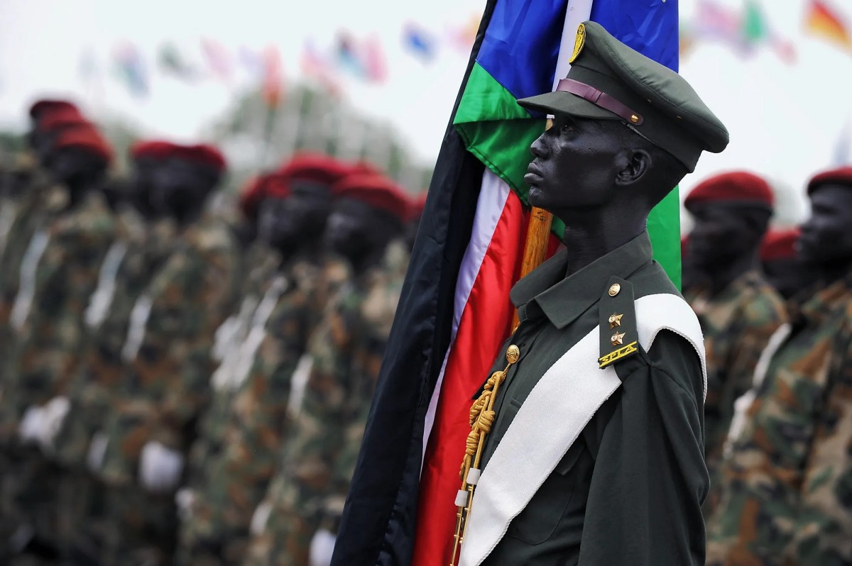 A South Sudanese officer (U.N / Paul Banks photo)