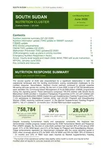 South Sudan Nutrition Cluster Quarterly Bulletin Q3 2026
