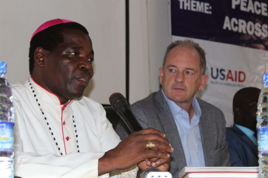 The Bishop of Tombura-Yambio Eduardo Hiiboro Kussala of Tombura-Yambio issued a message after travelling across his diocese (UNMISS / Francesca Mold)