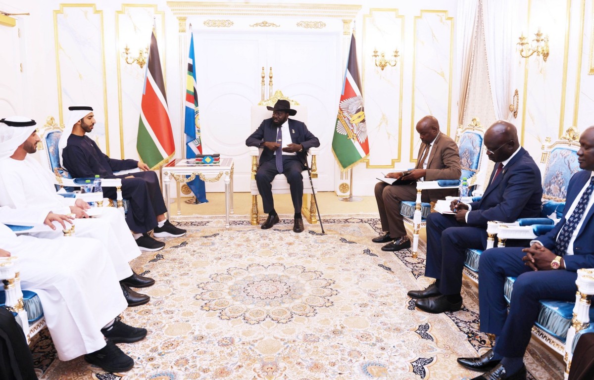 A visiting UAE delegation meeting with President Salva Kiir in 2024 (Photo: Courtesy/Presidency)
