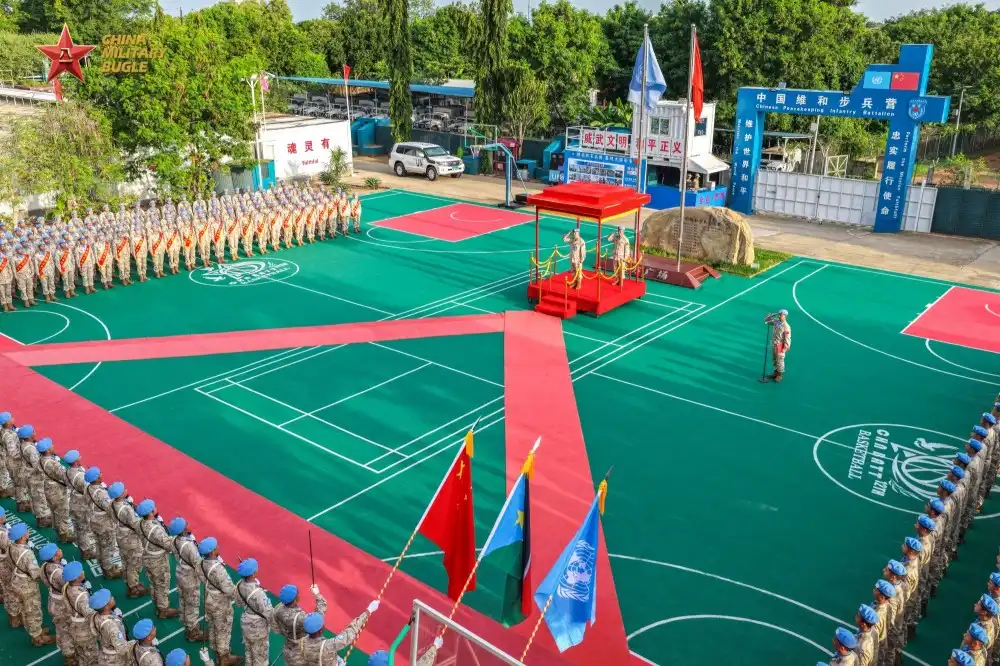 The 12th Chinese Peacekeeping Infantry Battalion to South Sudan