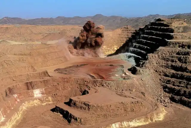 The Ariab company gold mine in the Sudanese desert, northeast of the capital Khartoum, is seen Oct. 3, 2011 (AFP via Getty Images)