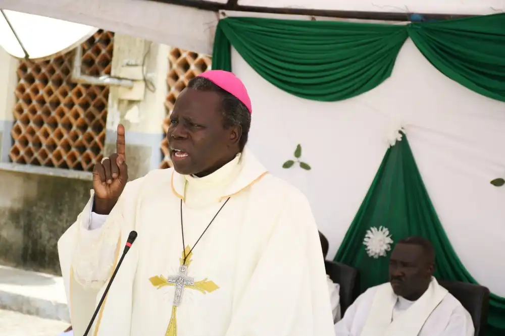 The president of Sudan and South Sudan His Eminence Stephen Cardinal Ameyu Martin Mulla Photo By Otto Aut CRN