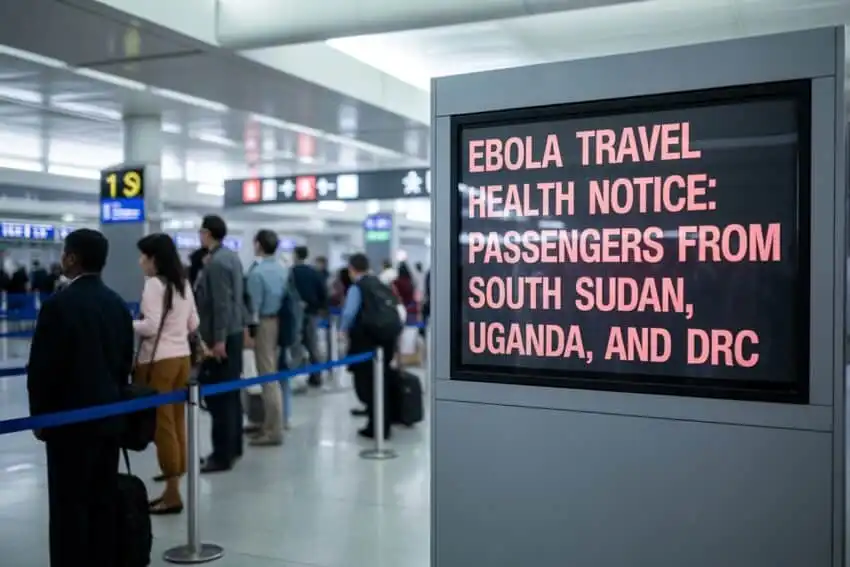 US Imposes Strict 30 Day Travel Ban on South Sudan and Neighbors Amid Rising Ebola Fears Image generated with Ai