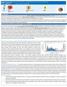 WHO Weekly Situation Update on Ongoing Health Emergency Events in South Sudan