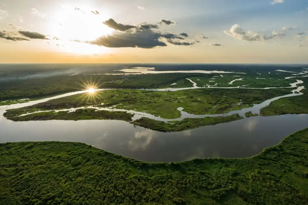 Wetlands at Boma Badingilo Migratory Landscape South Sudan Image Marcus Westberg