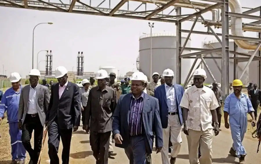 outh Sudanese officials inspect facilities at the Paloich oil field. The government is pursuing reforms aimed at attracting new investment into oil production refining natural gas and power infrastructure