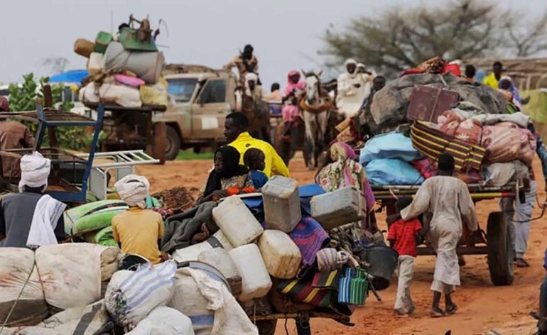 صورة أرشيفية لنازحين من جنوب السودان