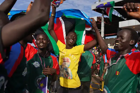 احتفالات بمدينة جوبا في ذكرى استقلال جنوب السودان، يوليو 2021 (Getty)